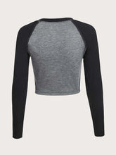 ROMWE Skull & Floral Graphic Raglan Sleeve Tee